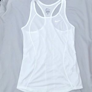 White Nike dry-fit tank top